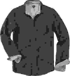 Hemd, Shaped Fit, Baumwolle Doubleface, Schwarz -Milestone Shop 162033 norm 1