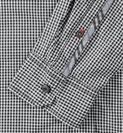 Hemd, Regular Fit, Baumwolle, Schwarz Kariert -Milestone Shop 168965 norm4
