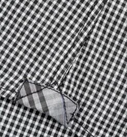 Hemd, Regular Fit, Baumwolle, Schwarz Kariert -Milestone Shop 168965 norm6