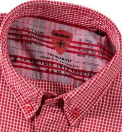 Regular Fit, Baumwolle, Rot Kariert -Milestone Shop 168968 norm2