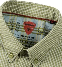 Hemd, Regular Fit, Baumwolle, Hellgrün Kariert -Milestone Shop 168969 norm2