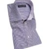 Hemd, Slim Fit, Popeline, Lavendel-weiß Kariert -Milestone Shop 183176 norm