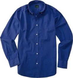 Hemd, Baumwolle, Saphirblau