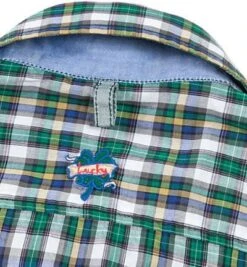 Hemd, Slim Fit, Popeline, Blau-grün Kariert -Milestone Shop 193060 norm6