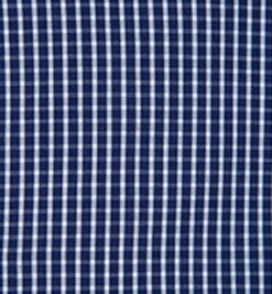 Hemd, Slim Fit, Popeline, Marineblau-weiß Kariert -Milestone Shop 217225 norm3