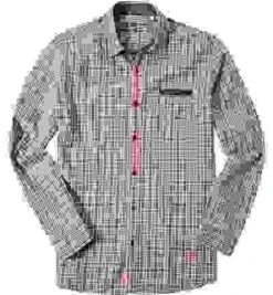 Hemd, Twill, Rot-blau Kariert -Milestone Shop 246628 norm 1