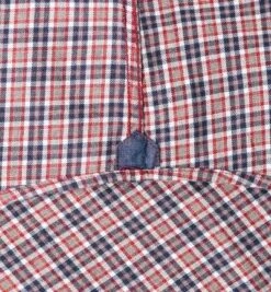 Hemd, Twill, Rot-blau Kariert -Milestone Shop 246628 norm4