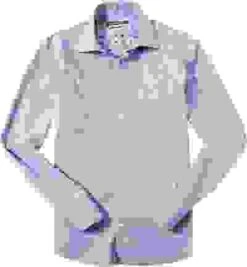 Hemd, Shaped Fit, Popeline, Extra Langer Arm, Blau Gepunktet -Milestone Shop 253077 norm 1