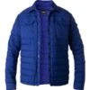 Strellson Daunenjacke, Mikrofaser, Royalblau -Milestone Shop 271436 norm
