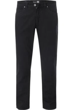 Jeans, Regular Fit, Baumwoll-Stretch, Schwarz