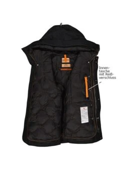PARAJUMPERS 2-in-1 Daunenjacke Right Hand, Slim Fit, Mikrofaser, Schwarz -Milestone Shop 301857 norm4