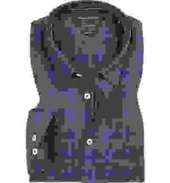 Marc O'Polo Hemd, Shaped Fit, Baumwolle, Dunkelblau-schilfgrün Kariert -Milestone Shop 302682 norm 1