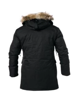 Daunenparka, Mikrofaser Wasserdicht - Echtfell, Schwarz -Milestone Shop 307196 norm3