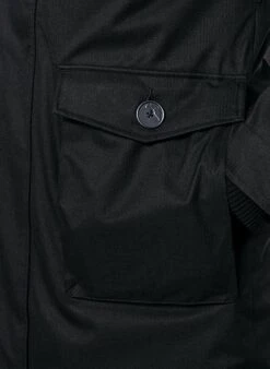 Daunenparka, Mikrofaser Wasserdicht - Echtfell, Schwarz -Milestone Shop 307196 norm5