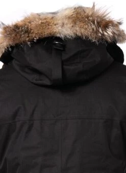 Daunenparka, Mikrofaser Wasserdicht - Echtfell, Schwarz -Milestone Shop 307196 norm7