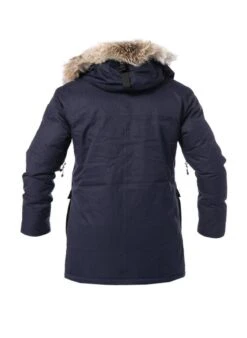 Daunenparka, Mikrofaser Wasserdicht - Echtfell, Navy -Milestone Shop 307613 norm3