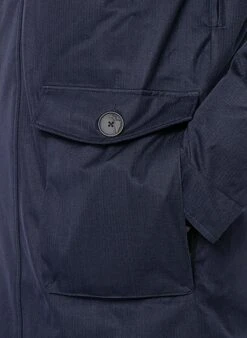 Daunenparka, Mikrofaser Wasserdicht - Echtfell, Navy -Milestone Shop 307613 norm5