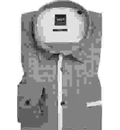 Boss Hemd, Slim Fit, Baumwolle, Dunkelblau-weiß Meliert -Milestone Shop 309879 norm 1