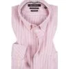 Marc O'Polo Hemd, Shaped Fit, Baumwolle, Rosé-weiß Gestreift -Milestone Shop 313135 norm