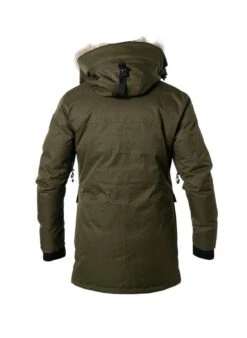Daunenparka, Mikrofaser Wasserdicht - Echtfell, Olivgrün -Milestone Shop 330516 norm3