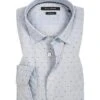 Marc O'Polo Hemd, Shaped Fit, Baumwolle, Hellblau Gemustert 2 Marc O'Polo Hemd, Shaped Fit, Baumwolle, Hellblau Gemustert -Milestone Shop 333677 norm