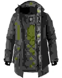 Daunenparka, Mikrofaser Wasserdicht, Oliv -Milestone Shop 336645 norm 1