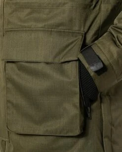 Daunenparka, Mikrofaser Wasserdicht, Oliv -Milestone Shop 336645 norm6