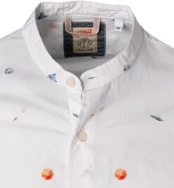 BOB Hemd, Popeline, Weiß Gemustert -Milestone Shop 345930 norm2