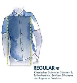 Kurzarmhemd, Custom Fit, Twill, Orange-weiß Kariert 7 Kurzarmhemd, Custom Fit, Twill, Orange-weiß Kariert -Milestone Shop 346457 norm3