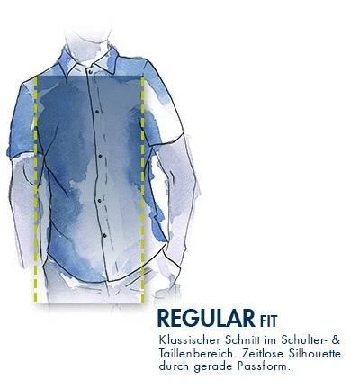 Kurzarmhemd, Custom Fit, Twill, Orange-weiß Kariert 4 Kurzarmhemd, Custom Fit, Twill, Orange-weiß Kariert – Bild 2