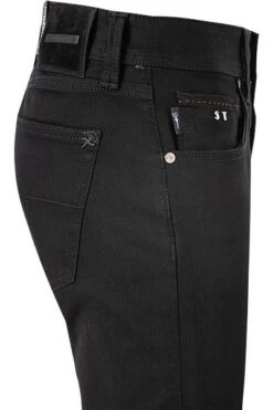 Jeans Michelangelo, Regular Fit, Baumwoll-Super Stretch 1 Mese, Schwarz -Milestone Shop 359857 norm3
