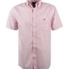 Gant Kurzarmhemd, Regular Fit, Popeline, Rosa-weiß Kariert -Milestone Shop 362964 norm