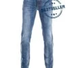 Alberto Jeans Pipe, Regular Fit, Baumwoll-Stretch 11oz, Blau -Milestone Shop 373661 norm