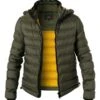 PEUTEREY Daunenjacke BOGGS, Mikrofaser Wasserabweisend, Dunkelolive -Milestone Shop 376133 norm