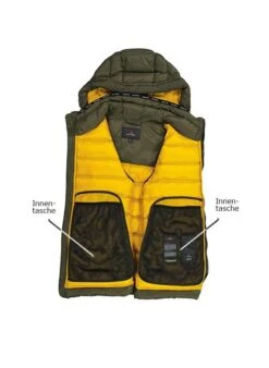 PEUTEREY Daunenjacke BOGGS, Mikrofaser Wasserabweisend, Dunkelolive -Milestone Shop 376133 norm3