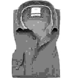 OLYMP Hemd, Body Fit, Cord, Olivgrün -Milestone Shop 376656 norm 1