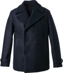 HARRIS WHARF LONDON Cabanjacke, Schurwolle Halbgefüttert, Navy