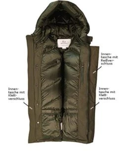 Woolrich Daunenparka Polar, Baumwolle, Dunkelgrün -Milestone Shop 378041 norm3