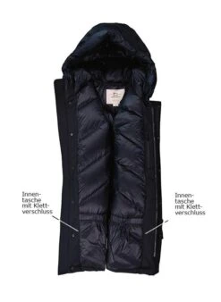 Woolrich Daunenparka Polar, Baumwolle, Dunkelblau -Milestone Shop 378042 norm3