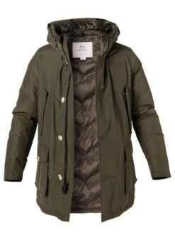 Woolrich Daunenparka Arctic, Baumwolle, Dunkelgrün