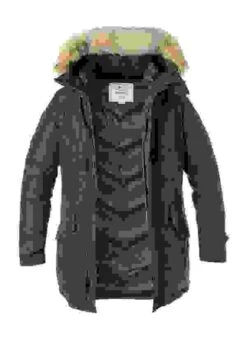Woolrich Daunenparka Polar, Baumwolle Mit Echtpelz, Dunkelgrün -Milestone Shop 378095 norm 1