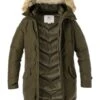 Woolrich Daunenparka Polar, Baumwolle Mit Echtpelz, Dunkelgrün -Milestone Shop 378095 norm