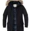 Woolrich Daunenparka Polar, Baumwolle Mit Echtpelz, Dunkelblau -Milestone Shop 378096 norm