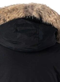 Woolrich Daunenparka Polar, Baumwolle Mit Echtpelz, Dunkelblau -Milestone Shop 378096 norm6