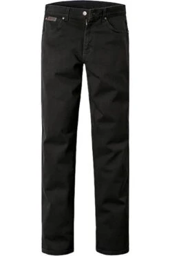 Wrangler Jeans Texas, Regular Fit, Baumwoll-Stretch, Schwarz