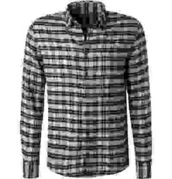 Hemd, Slim Fit, Flanell, Blau-gelb Kariert -Milestone Shop 379391 norm 1