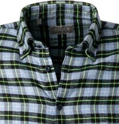 Hemd, Slim Fit, Flanell, Blau-gelb Kariert -Milestone Shop 379391 norm2