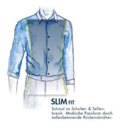 Hemd, Slim Fit, Flanell, Blau-gelb Kariert -Milestone Shop 379391 norm4