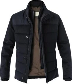 Bugatti Steppjacke, Wolle Wasserabweisend, Nachtblau