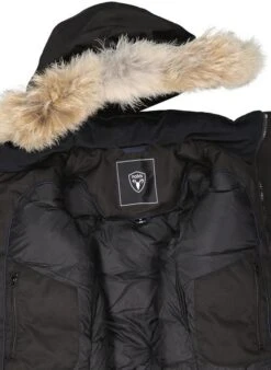 Daunenparka, Mikrofaser Echtfell, Schwarz -Milestone Shop 380947 norm5